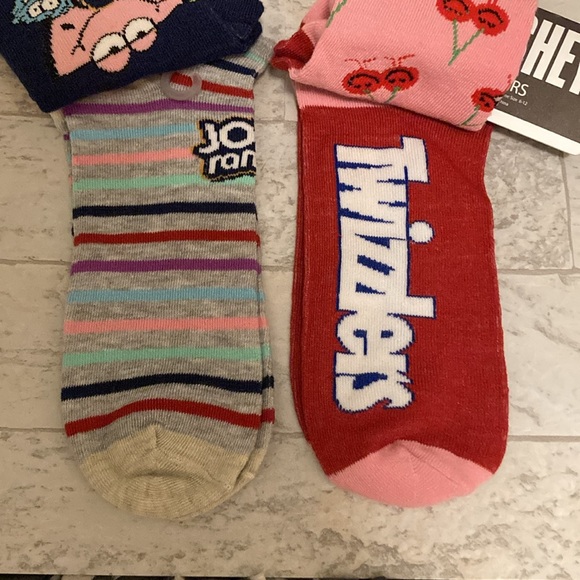 Hershey Jolly Rancher & Twizzlers Candy Junk Food Snacks Ankle Socks Bundle - Picture 4 of 6